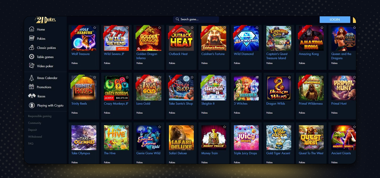 21 dukes casino payment options