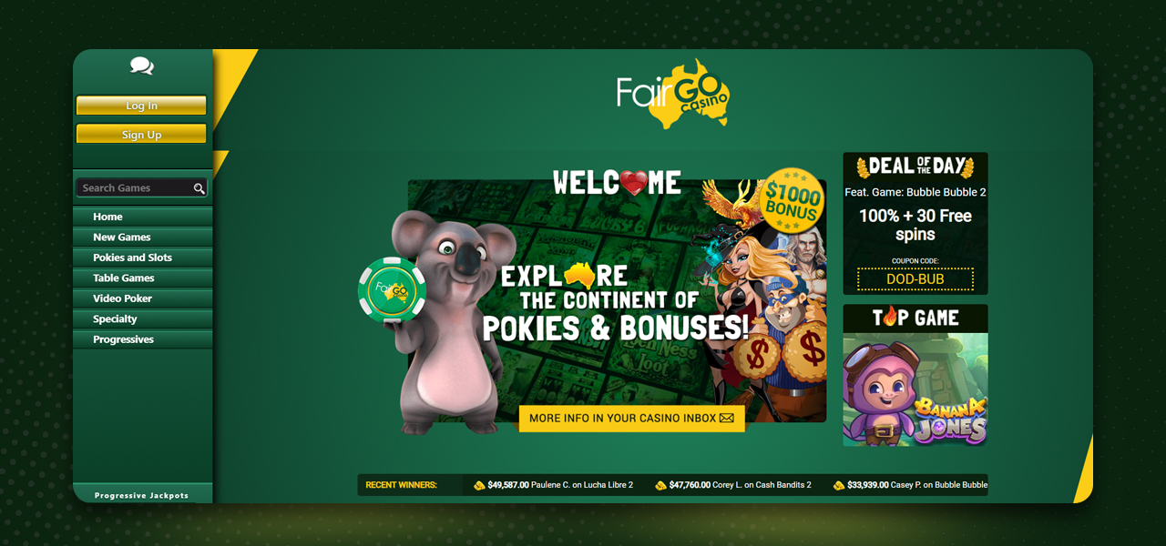Fair Go casino bonus